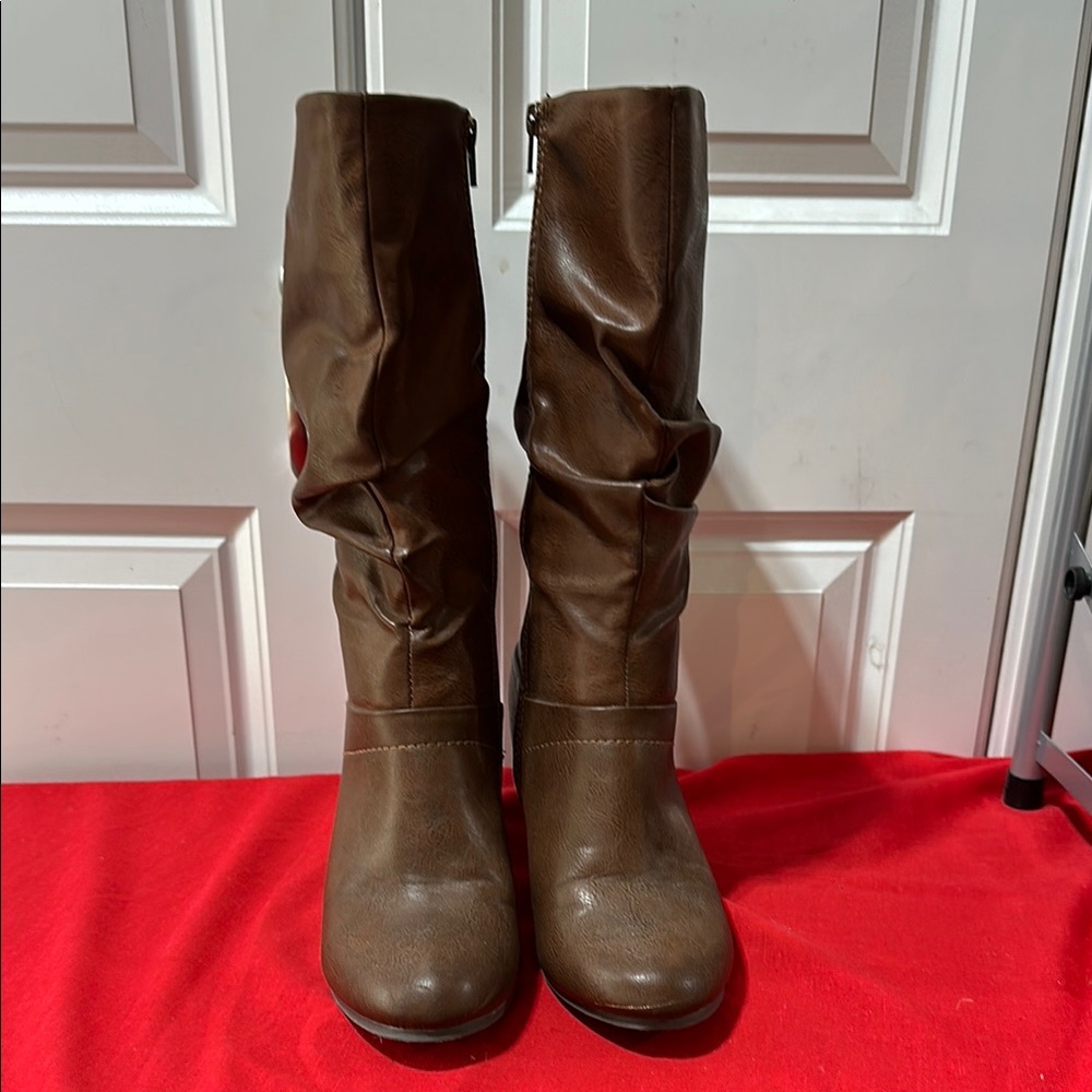 Candie's Brown Heeled Boots
